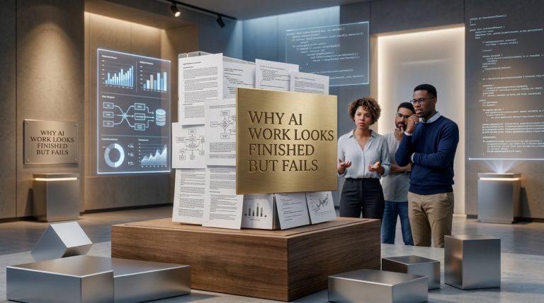 Why AI Generated Work Looks Finished But Fails